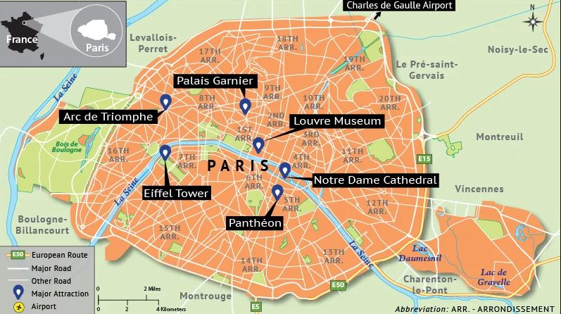 Paris Safety Map Paris Crime Map 